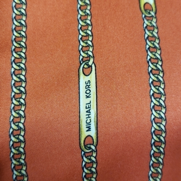 MICHAEL Michael Kors Signature Chain Silky Blouse - Picture 2 of 12